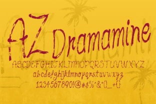 AZ Dramamine: A Vintage-Inspired Typeface for Retro Design