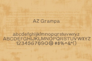 AZ Grampa: Integrating a Vintage Typewriter Font into Your Creative Process