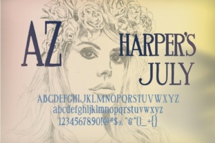 AZ Harpers July: A Clean Retro Font with Timeless Appeal