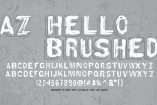 AZ Hello Brushed: The Font That Brings Rustic Garage Aesthetics to Modern Design