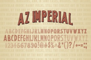 AZ Imperial: The Vintage Tin Font That Brings Retro Character to Modern Design