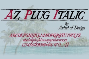 AZ Plug Italic: A Serif Font with a Story to Tell