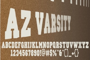 AZ Varsity and the AZ Varsity Brushed Font: A Bold Blend of Vintage Style and Modern Readability