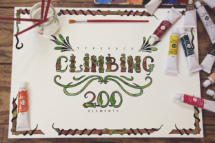 Climbing and Climbing Font Duo: Where Handcrafted Ivy Meets Digital Precision