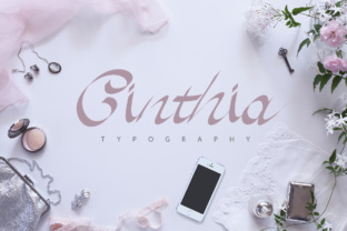 Embrace Elegance with Cinthia: A Curvy Hand-Drawn Typeface for Your Most Cherished Projects
