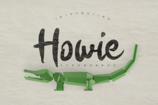 Howie: A Playful Brush Font Designed for Modern Creators