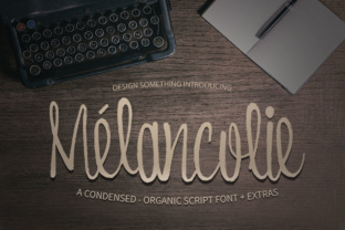 Melancolie: Where Organic Imperfection Meets Script Elegance in Design