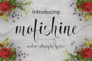 Mofishine Script brings refined elegance to graphic design