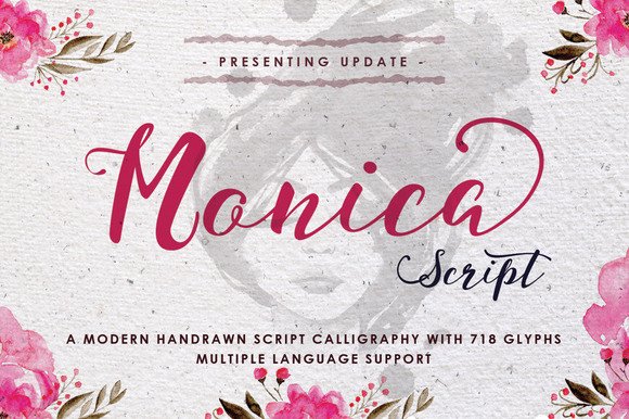 Monica: A Modern Calligraphy Script with Timeless Appeal