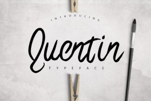 Quentin: A Smooth Hand-Brushed Font Designed for Natural Connection