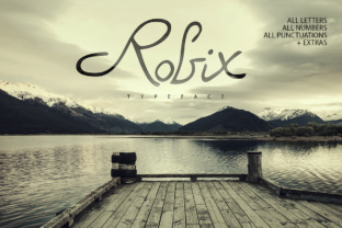 Robix: A Decorative Hand-Drawn Font for Playful and Unique Design Projects