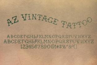 The Art of AZ Vintage Tattoo: Rediscovering Early 1900s Tattoo Fonts and Retro Design