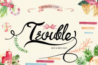 Trouble: A Script Font That Brings Elegance and Personality to Every Project