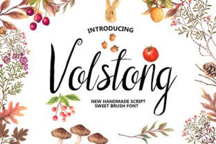 Volstong: A Handmade Brush Font with a Sweet, Personal Touch