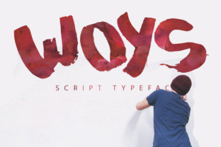 Woys: A Hand-Painted Font That Brings Watercolor Warmth to Your Designs